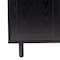 Flash Furniture Elmont Bar and Sideboard w/Shaker Style Single Door Cabinet w/Hanging Glass and Shelves, Black NAN-F-HY-B23113-BLK-GG - alternate 7